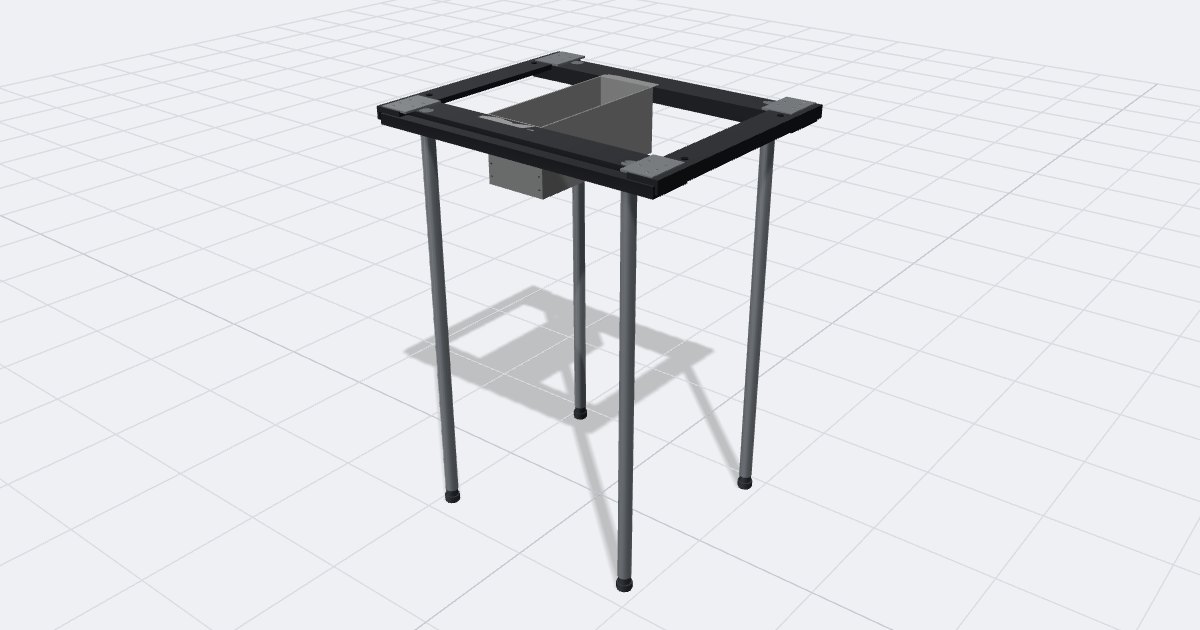 Stainless Box Half Unit, drawn by the planner
