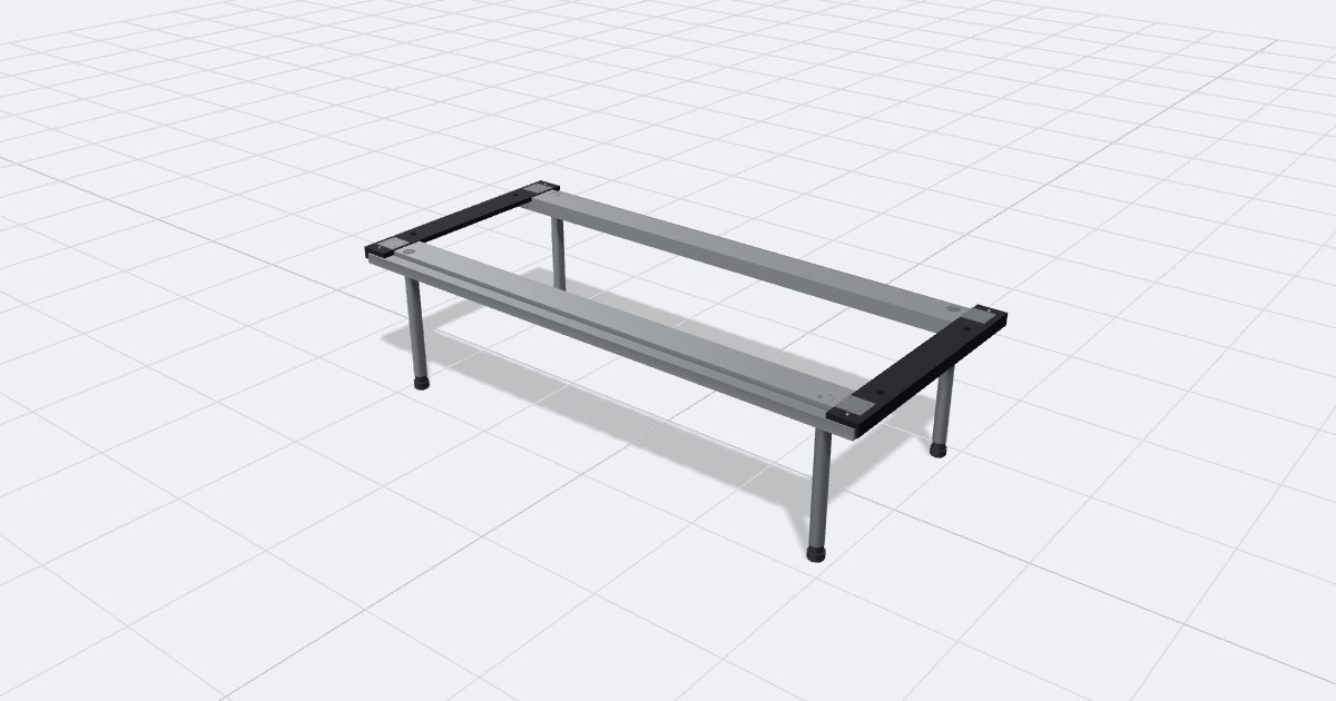 IGT Ground Height 300mm Leg Set, drawn by the planner