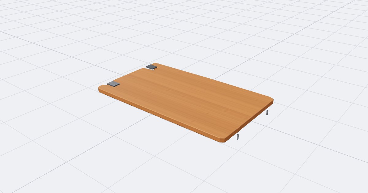 Renewed Bamboo IGT Table Regular, drawn by the planner