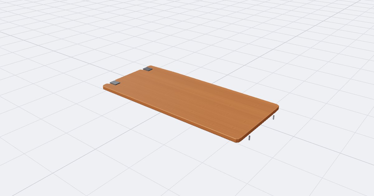 Renewed Bamboo IGT Table Long, drawn by the planner