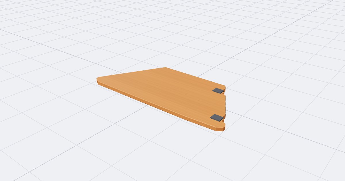 Bamboo Right Angle Extension, drawn by the planner
