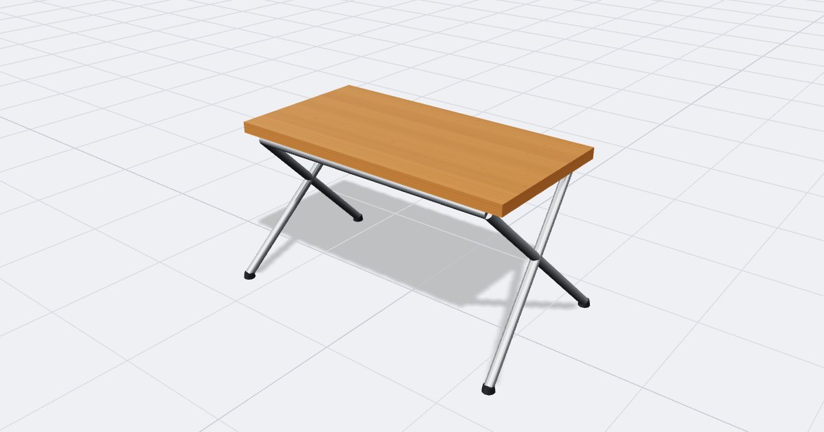 Bamboo Folding Bench, drawn by the planner