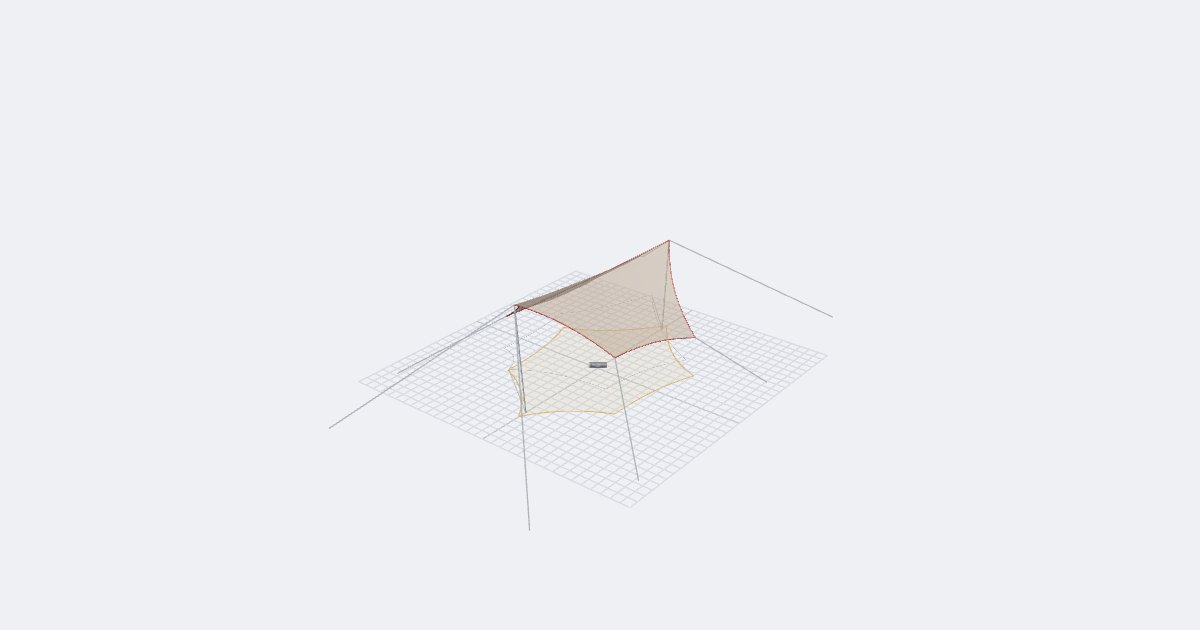 HD Tarp Shield Hexa L, drawn by the planner